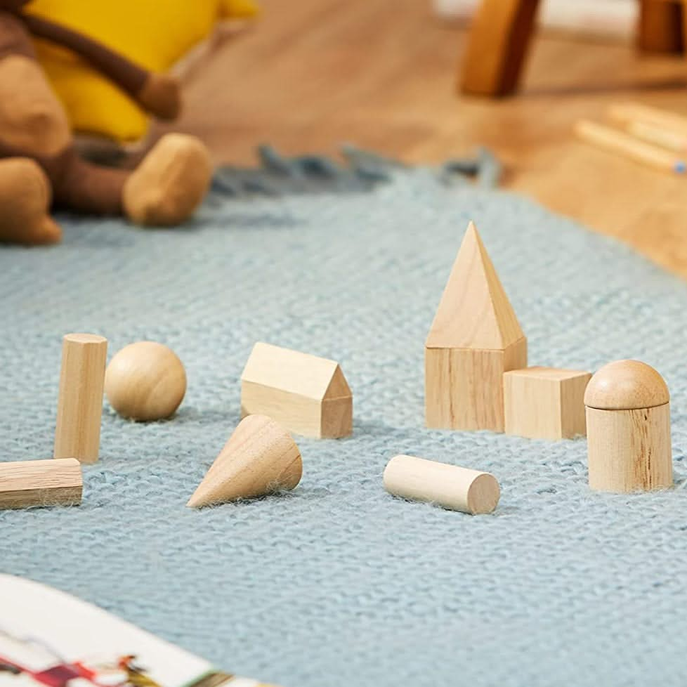 Learning Resources Wooden Geometric Solids (Set of 12), Learning Resources Wooden Geometric Solids (Set of 12),Wooden Geometric Solids ,Geometric shapes, Learning Resources Wooden Geometric Solids (Set of 12),This set of 12 smooth, solid hardwood geometric shapes range from 5 to 8 cm in size. Sturdy solid 3D wooden shapes can be used to teach a variety of numeracy skills including shapes, size and relationships. Students can explore shape, size, pattern, volume and measurement with these invaluableThis set 