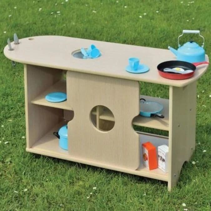 Leave Me Outdoor Mini Mess Around Kitchen - 420mm Height, , Leave Me Outdoor Mini Mess Around Kitchen - 420mm Height,The Outdoor Mess Around Kitchen from our Leave Me Outdoors Range is a brilliantly designed role-playing product that enriches your outdoor play environment. This all-weather kitchen set is a robust and practical addition that enhancesThe Outdoor Mess Around Kitchen from our Leave Me Outdoors Range is a brilliantly designed role-playing product that enriches your outdoor play environment. This