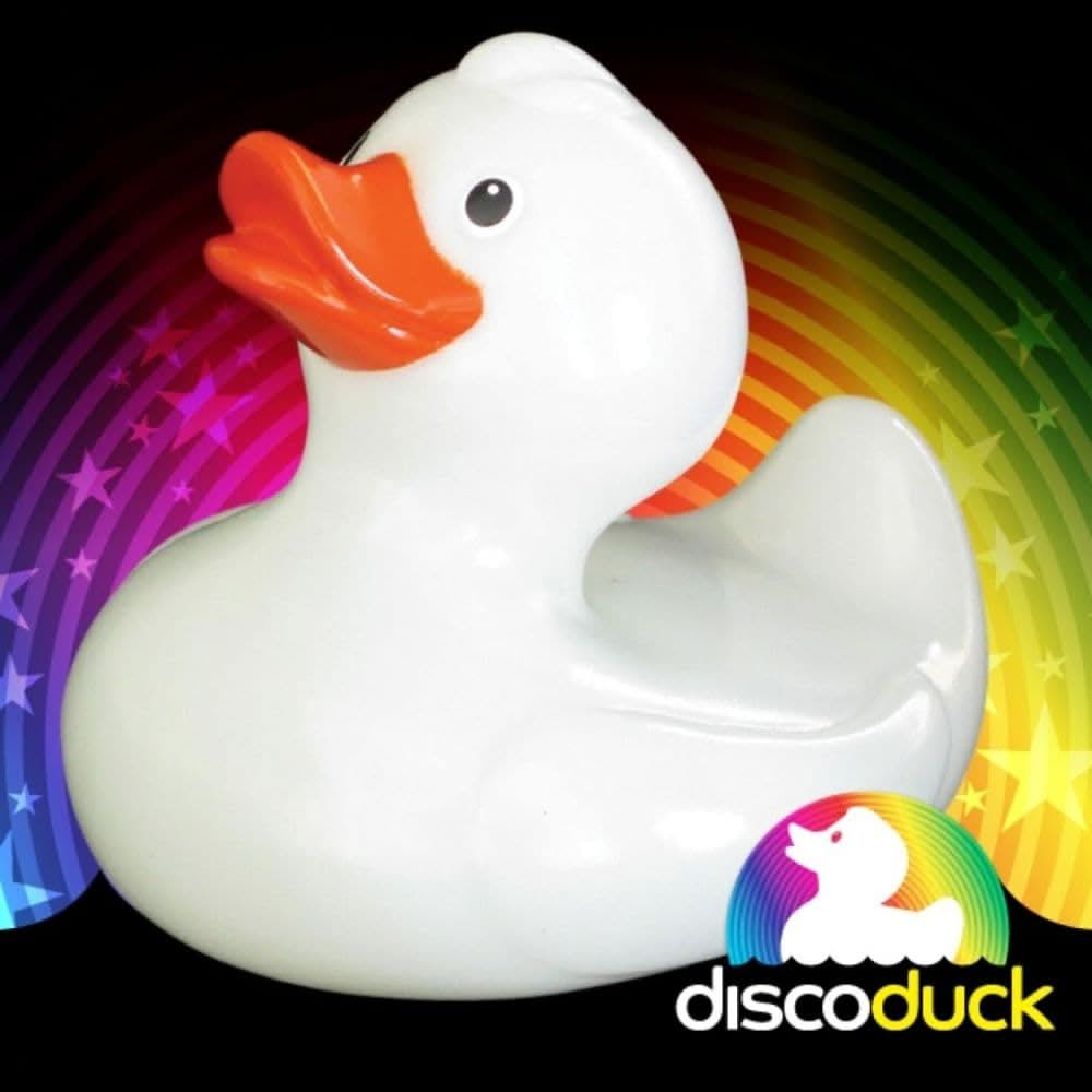 Light Up Disco Duck, Light Up Disco Duck,colour changing ducks,Light Up Bath Duck - Disco Duck,colour changing bath toys,cheap bath toys,bath ducks,childrens bath toys, Light Up Disco Duck,Light Up Bath Ducks - DISCO DUCK is a fun bathroom toy that's absolutely quackers! No ordinary rubber bath toy, float Disco Duck in your bath water and watch him burst into life! This quirky rubber ducks looks are deceiving as once he comes into contact with water, Disco Duck glows from within with a fabulous colour ch,Li