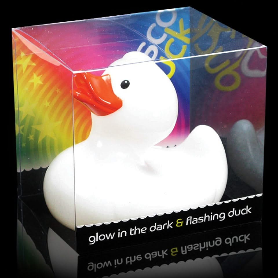 Light Up Disco Duck, Light Up Disco Duck,colour changing ducks,Light Up Bath Duck - Disco Duck,colour changing bath toys,cheap bath toys,bath ducks,childrens bath toys, Light Up Disco Duck,Light Up Bath Ducks - DISCO DUCK is a fun bathroom toy that's absolutely quackers! No ordinary rubber bath toy, float Disco Duck in your bath water and watch him burst into life! This quirky rubber ducks looks are deceiving as once he comes into contact with water, Disco Duck glows from within with a fabulous colour ch,Li