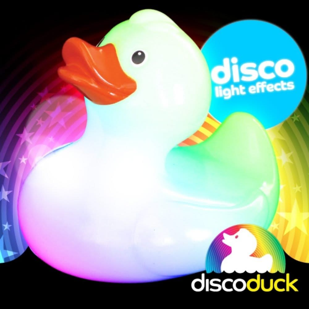 Light Up Disco Duck, Light Up Disco Duck,colour changing ducks,Light Up Bath Duck - Disco Duck,colour changing bath toys,cheap bath toys,bath ducks,childrens bath toys, Light Up Disco Duck,Light Up Bath Ducks - DISCO DUCK is a fun bathroom toy that's absolutely quackers! No ordinary rubber bath toy, float Disco Duck in your bath water and watch him burst into life! This quirky rubber ducks looks are deceiving as once he comes into contact with water, Disco Duck glows from within with a fabulous colour ch,Li