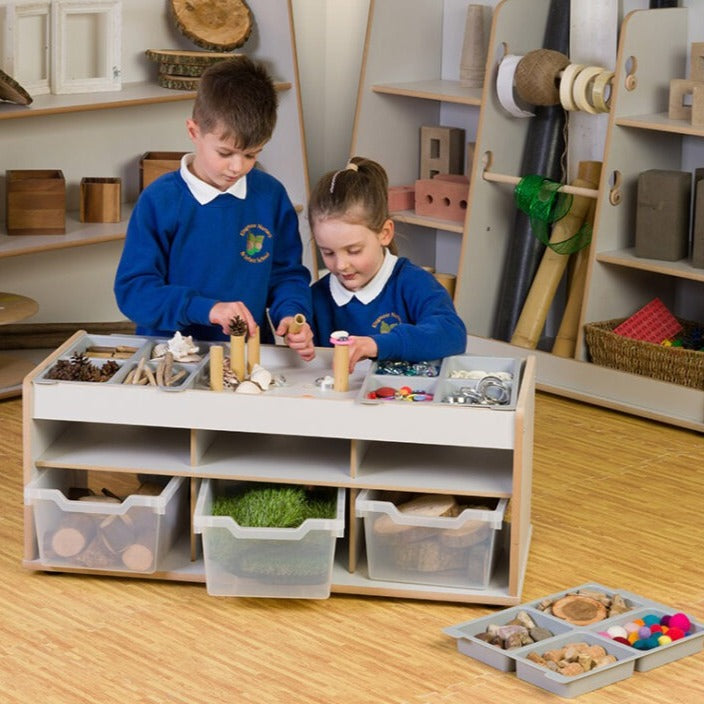 Loose Parts Play & Store Table, Loose Parts Play & Store Table,Loose parts table,loose parts storage solution,loose parts play,loose parts resources, Loose Parts Play & Store Table,Loose Parts Play & Store Table The Loose Parts Play & Store Table is a thoughtfully designed combination of a play surface and storage solution, perfect for classrooms, nurseries, and home learning spaces. This versatile table is ideal for sorting, organising, and engaging with a variety of resources such as mathsLoose Parts Play