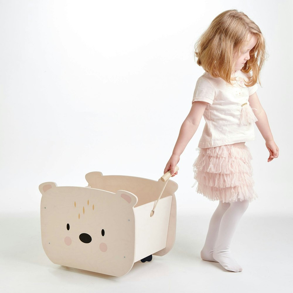 Tenderleaf Toys Pull Along Bear Cart