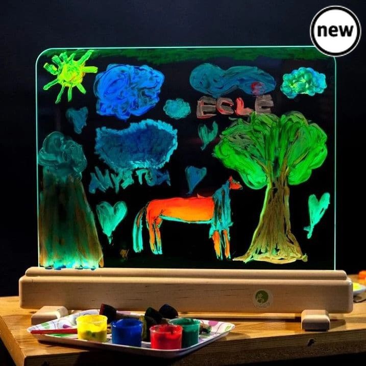 Magic Light Easel, Magic Light Easel,Sensory Light Easel,light panel, school resources, resources for children, reception resources, Magic Light Easel,The Magic Light Easel has magic tempered glowing glass on which you can paint on. Control unit of the device allows you to select from the range of 16 colours of the base lighting and every time create a new masterpiece. You can create a different impression of your piece of art only by changing the lighting. So, you s,Magic Light EaselThe Magic Light Easel h