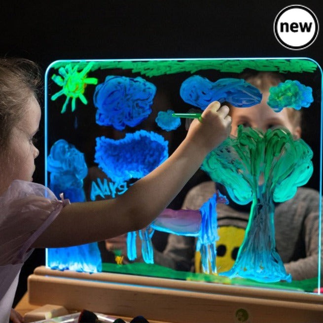 Magic Light Easel, Magic Light Easel,Sensory Light Easel,light panel, school resources, resources for children, reception resources, Magic Light Easel,The Magic Light Easel has magic tempered glowing glass on which you can paint on. Control unit of the device allows you to select from the range of 16 colours of the base lighting and every time create a new masterpiece. You can create a different impression of your piece of art only by changing the lighting. So, you s,Magic Light EaselThe Magic Light Easel h