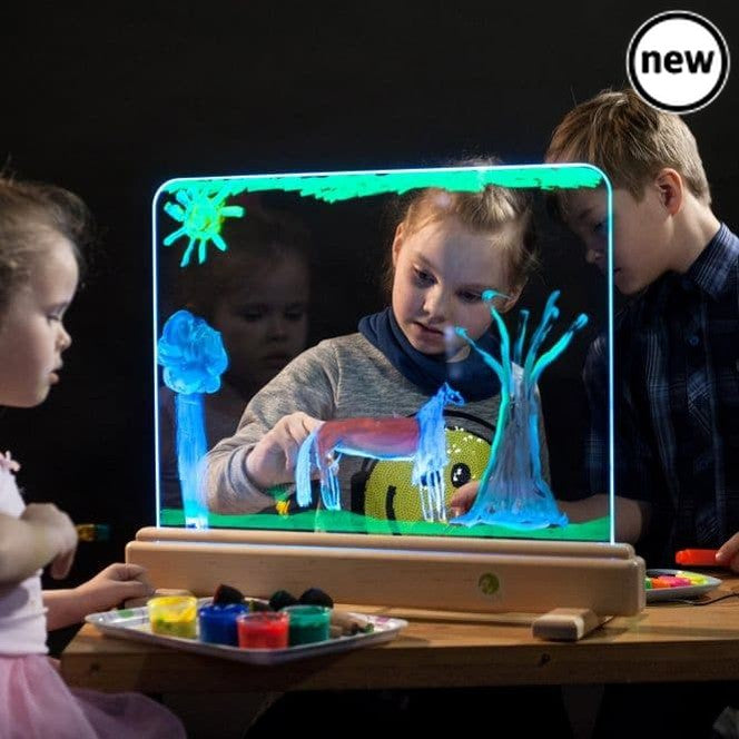 Magic Light Easel, Magic Light Easel,Sensory Light Easel,light panel, school resources, resources for children, reception resources, Magic Light Easel,The Magic Light Easel has magic tempered glowing glass on which you can paint on. Control unit of the device allows you to select from the range of 16 colours of the base lighting and every time create a new masterpiece. You can create a different impression of your piece of art only by changing the lighting. So, you s,Magic Light EaselThe Magic Light Easel h