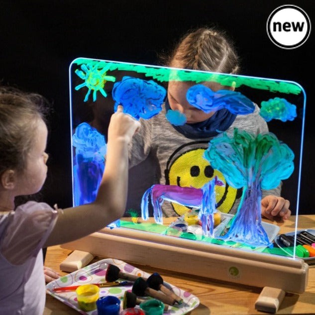 Magic Light Easel, Magic Light Easel,Sensory Light Easel,light panel, school resources, resources for children, reception resources, Magic Light Easel,The Magic Light Easel has magic tempered glowing glass on which you can paint on. Control unit of the device allows you to select from the range of 16 colours of the base lighting and every time create a new masterpiece. You can create a different impression of your piece of art only by changing the lighting. So, you s,Magic Light EaselThe Magic Light Easel h