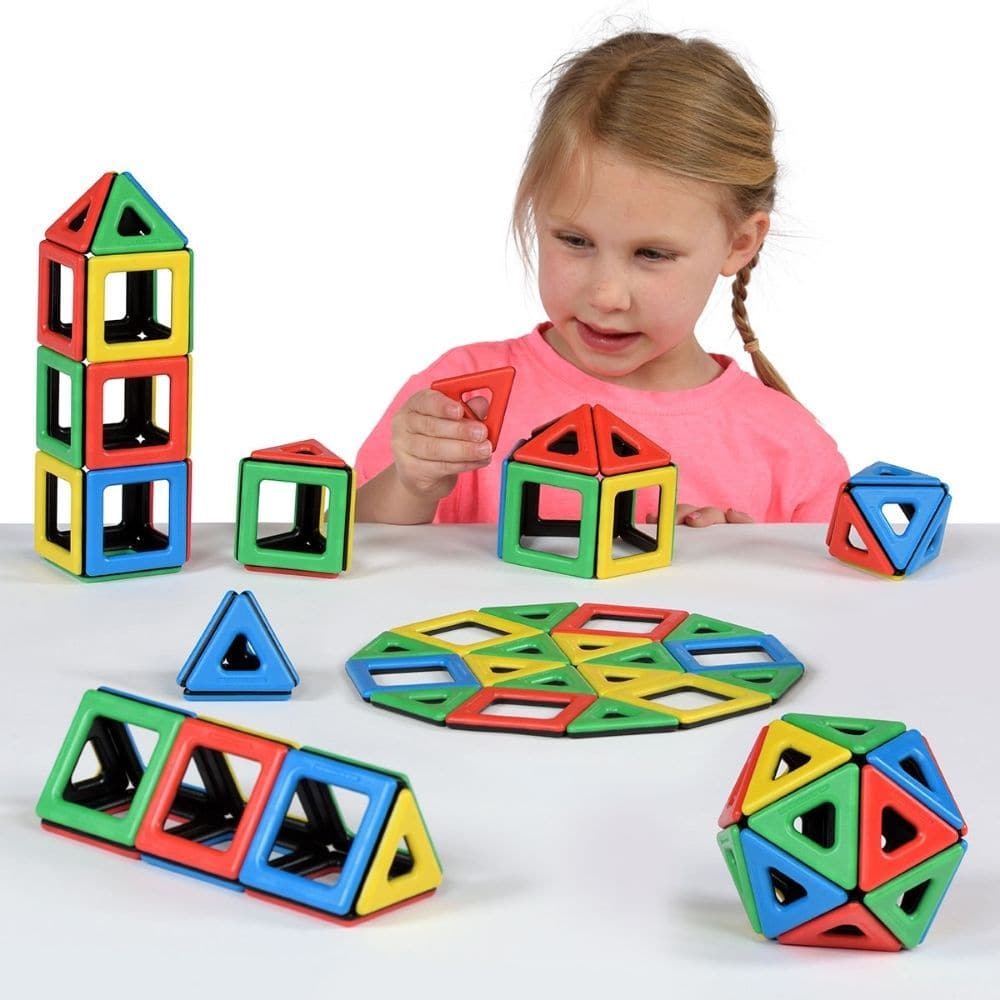 Magnetic Polydron Class Set, Magnetic Polydron Class Set,,Polydron toys,Polydron discount code,,building blocks,sensory building blocks,sensory toys,fiddle toys,manual dexterity toys, Magnetic Polydron Class Set,The Magnetic Polydron Class Set is an ideal set for a classroom of children to explore geometry by creating 2D and 3D shapes with magnetic squares and triangles. This Magnetic Polydron Class Set contains 36 squares and 60 equilateral triangles and comes with a poster to guide and initiate play. With