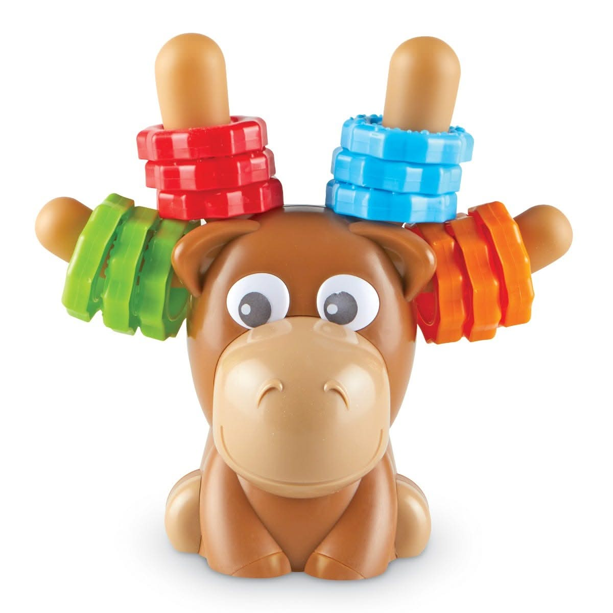 Max The Fine Motor Moose, Max The Fine Motor Moose,Fine motor skills toys,fine motor skills games, educational EQUIPMENT, Max the Fine Motor Moose – The Ultimate Fine Motor Skills Friend for Toddlers! Meet Max the Fine Motor Moose, the friendly, interactive learning toy designed to help toddlers develop hand strength, coordination, and colour recognition through play! With 12 easy-to-grip rings featuring smooth and bumpy textures, Max The Fine Motor Moose offers a tactile, hands-on experience that encourage