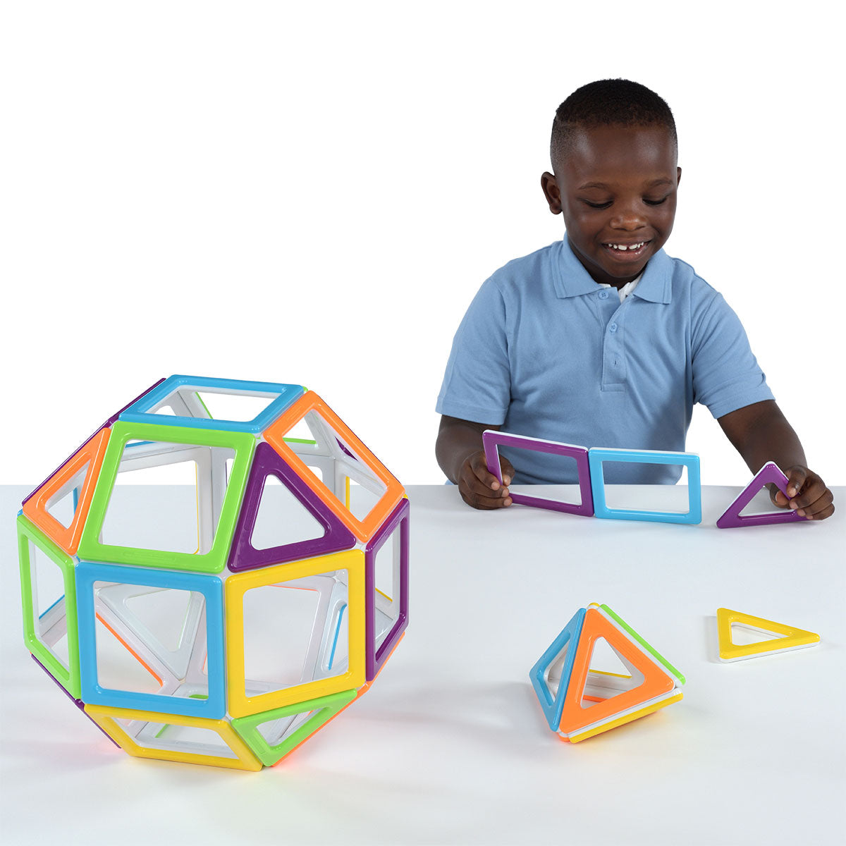 Mega Mag Polydron Set, Mega Mag Polydron Set,Polydron toys,Polydron discount code,,building blocks,sensory building blocks,sensory toys,fiddle toys,manual dexterity toys, Mega Mag Polydron Set,Unlock the world of geometry and shape exploration with the Mega Mag Polydron Set. Perfect for small groups or individual students, this set is designed to create both 2D and 3D shapes using magnetic pieces - allowing for a hands-on learning experience.The 36-piece set includes 20 squares and 16 triangles, providing e