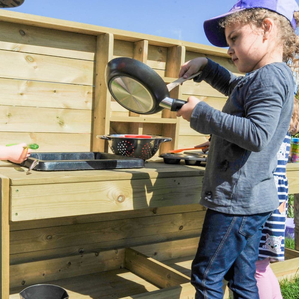 Messy Monkeys Mud Kitchen Station, Messy Monkeys Mud Kitchen Station,Mud Kitchen,Outdoor mud kitchen, Wooden play kitchen, Messy Monkeys Mud Kitchen Station,An all-in-one station designed for every outdoor messy play activity. The unit features two removable tubs so they can be filled and emptied easily, central shelves to store all your equipment, and two large shelves underneath to store even more. The ideal space for the children to enjoy role play and experimentAn all-in-one station designed for every o