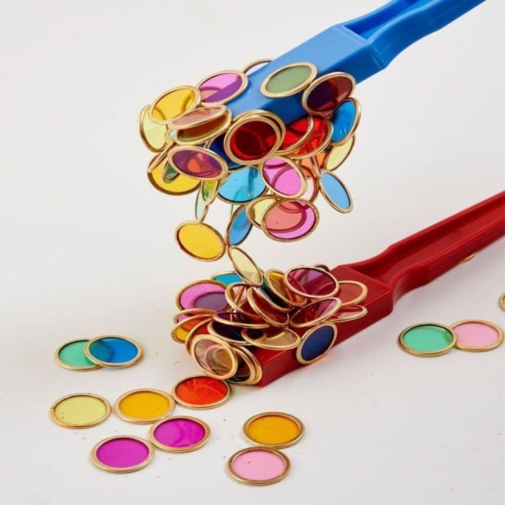 Metal Counting Chips Tub Pk500, Metal Counting Chips Tub Pk500,Magnetic learning resources,Magnetic chips,transparent play resources,light panel sensory resources, Metal Counting Chips Tub Pk500,Unlock a world of endless educational opportunities with the Metal Counting Chips Tub. These vibrant chips are not only an essential counting and sorting tool but also a gateway to exploring the intriguing phenomena of magnetism and the world of colours. Features: Colourful and Transparent Discs:Engage with a spectr