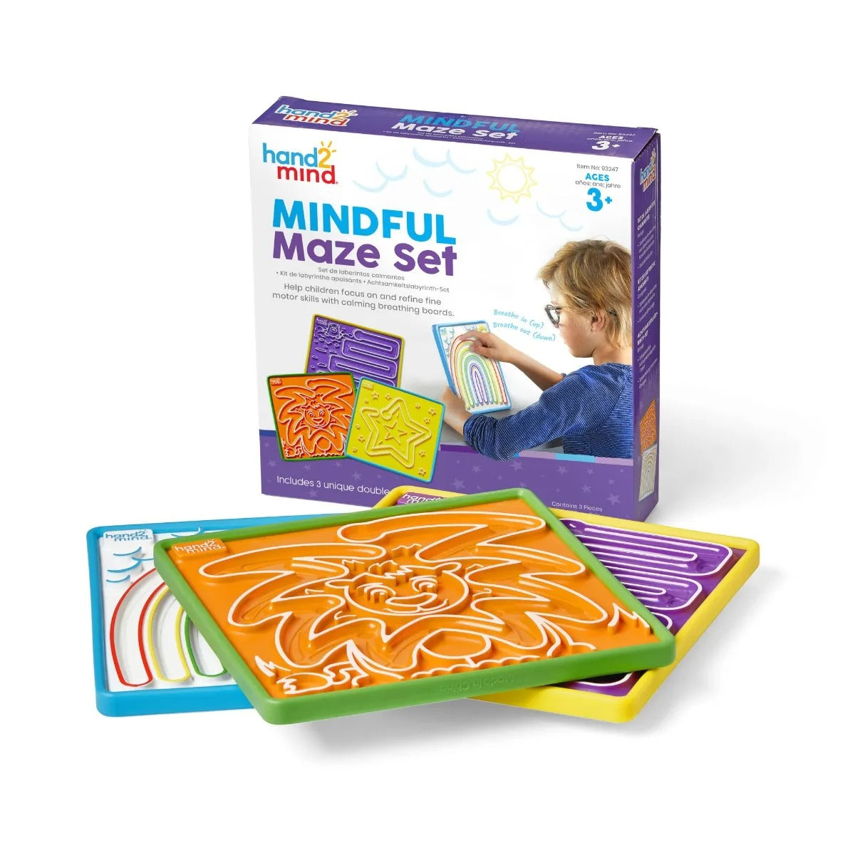 Mindful Maze Set, Mindful Maze Set,Learning resources,special needs emotions tools,emotions aids,special needs emotion games,learning resources, Mindful Maze Set,Mindful Maze Set: A Guided Path to Mindfulness and Emotional Wellbeing for Kids The Mindful Maze Set is an innovative tool that helps children learn emotional regulation and mindfulness through guided breathing exercises. With its engaging and tactile designs, this set provides children with a hands-on way to practise ,Mindful MazeMindful Maze Set: