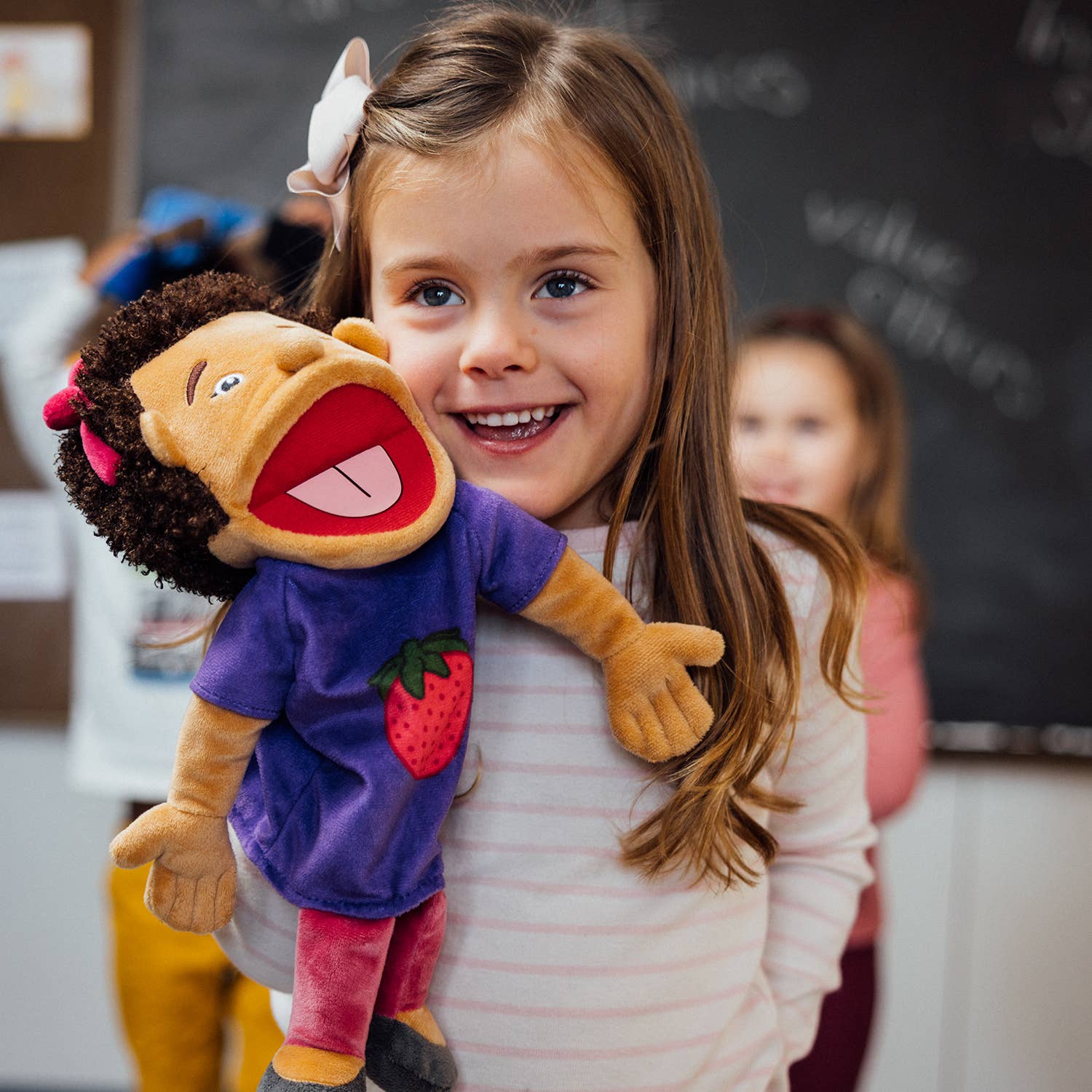 Miriam's Puppet, Miriam's Puppet,emotions Puppet,Puppet,Puppet,Puppet,Childrens hand puppets,baby puppets,social skills puppets, Miriam's Puppet,Showing good sportsmanship, our Kid puppet, Miriam's Puppet is ready for children to learn to express emotions and for imaginary play! Puppets are great for social and emotional learning for early learners! PUPPET SPECIFICS: • 14” long• Meets child safety requirements• Soft, plush material• Movable mouths• Embroidered ,Miriam'sShowing good sportsmanship, our Kid pu