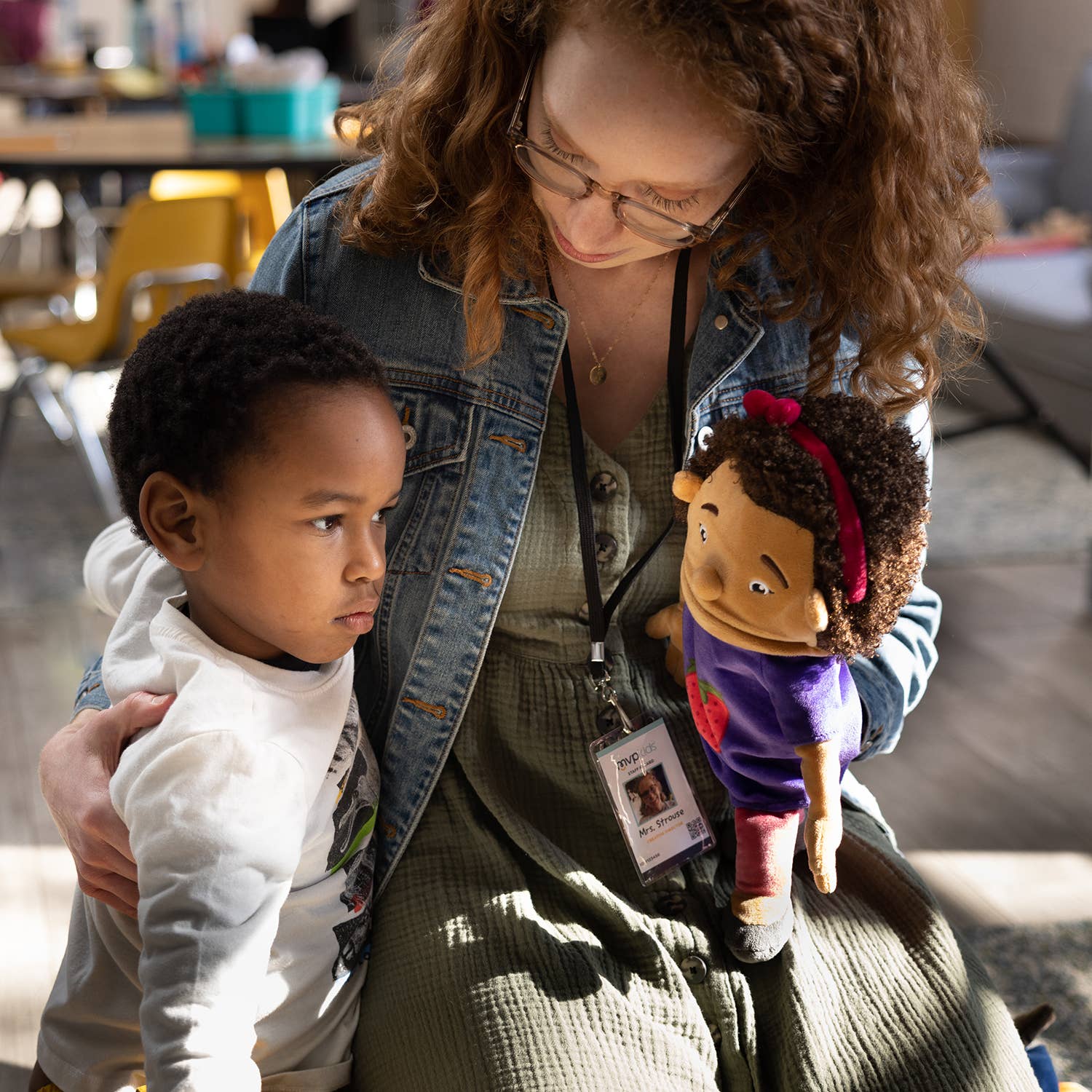 Miriam's Puppet, Miriam's Puppet,emotions Puppet,Puppet,Puppet,Puppet,Childrens hand puppets,baby puppets,social skills puppets, Miriam's Puppet,Showing good sportsmanship, our Kid puppet, Miriam's Puppet is ready for children to learn to express emotions and for imaginary play! Puppets are great for social and emotional learning for early learners! PUPPET SPECIFICS: • 14” long• Meets child safety requirements• Soft, plush material• Movable mouths• Embroidered ,Miriam's PuppetShowing good sportsmanship, our