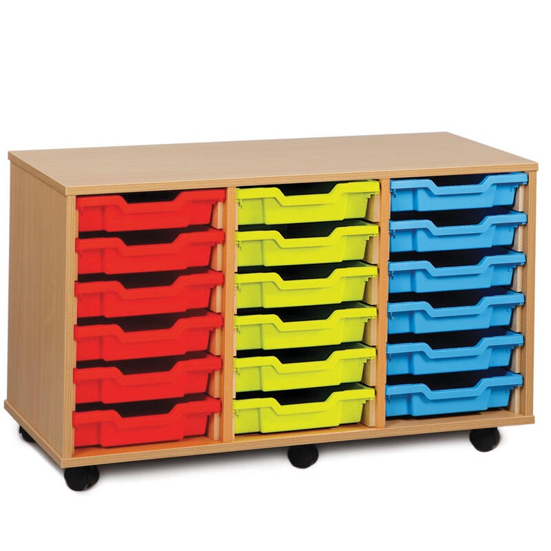 Monarch 18 Single Tray Classroom Storage Unit, Monarch 18 Single Tray Classroom Storage Unit,classroom tray storage, Monarch 18 Single Tray Classroom Storage Unit,The Monarch 18 Single Tray Classroom Storage Unit has been specifically designed for Schools and Universities. This range is available in a huge choice of sizes; additionally you can choose to have them with or without trays. Storage unit with 18 single trays 18mm MFC Beech or Maple Effect Mounted on6 castors, the rear,MonarchThe Monarch 18 Single