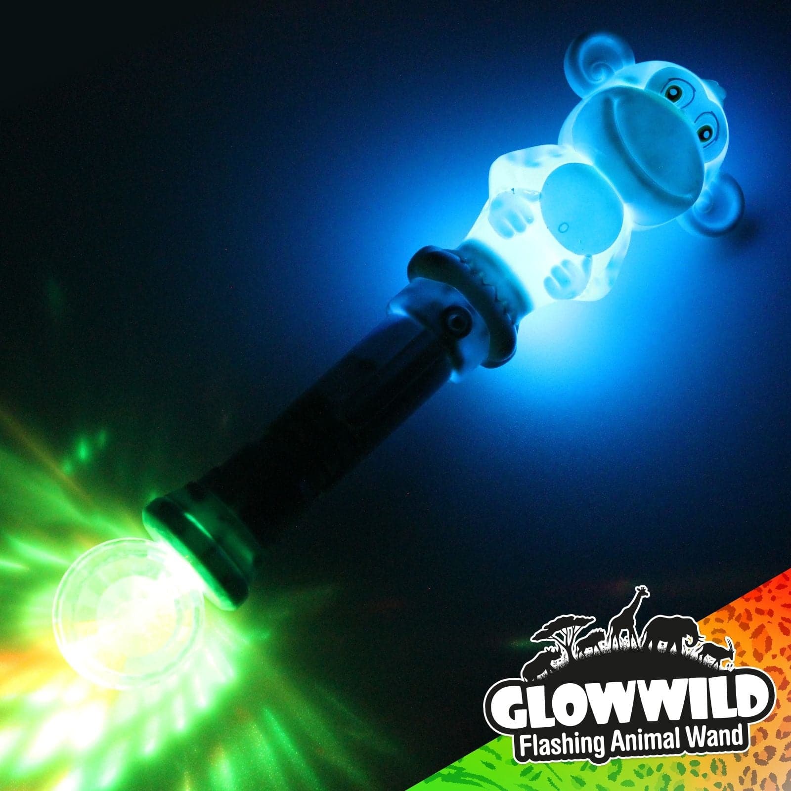 Monkey Mega Flashing Animal Wand, Monkey Mega Flashing Animal Wand,Glow.co.uk flashing wands,Glow discount code,wands,sensory lights,dark den lights,dark den lighting,dark den lights, Monkey Mega Flashing Animal Wand,Monkey Mega Flashing Animal Wand Bring a cheeky touch of fun and colour to playtime with the Monkey Mega Flashing Animal Wand! This playful wand features a friendly monkey on top and a dazzling disco ball at the base, creating an exciting, multi-coloured light showMonkey Mega Flashing Animal Wa