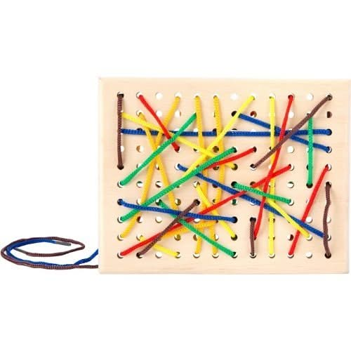 Montessori Threading Board, Montessori Threading Board,Threading toys,jumbo threading toys,sensory threading toys,children's threading toys games,threading games, Montessori Threading Board,Montessori Threading Board – Unlock your child’s creativity and learning with this carefully designed wooden threading board, complete with vibrant coloured laces. This multi-sensory tool offers endless possibilities for imaginative play while focusing on developing essential fine motor skills. Sensory Benefits: TheMonte