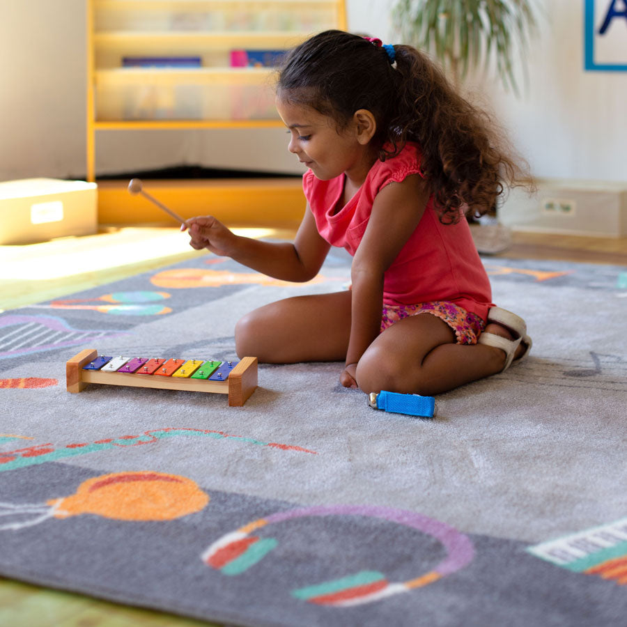 Musical Instrument Carpet, Musical Instrument Carpet,Early years resources,Children's carpets,children's story time carpets and cushions,classroom carpets,primary school carpets and rugs, Musical Instrument Carpet,Music during the early years has a wealth of benefits including improving fine motor skills, language development, focus, teamwork and even fundamental math skills. This delightful Musical Instrument Carpet is brand new to our range and is already proving very popular with its unique style and bea