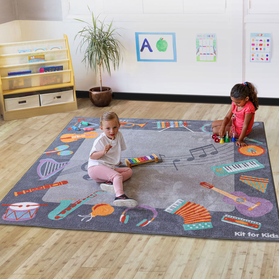 Musical Instrument Carpet, Musical Instrument Carpet,Early years resources,Children's carpets,children's story time carpets and cushions,classroom carpets,primary school carpets and rugs, Musical Instrument Carpet,Music during the early years has a wealth of benefits including improving fine motor skills, language development, focus, teamwork and even fundamental math skills. This delightful Musical Instrument Carpet is brand new to our range and is already proving very popular with its unique style and bea