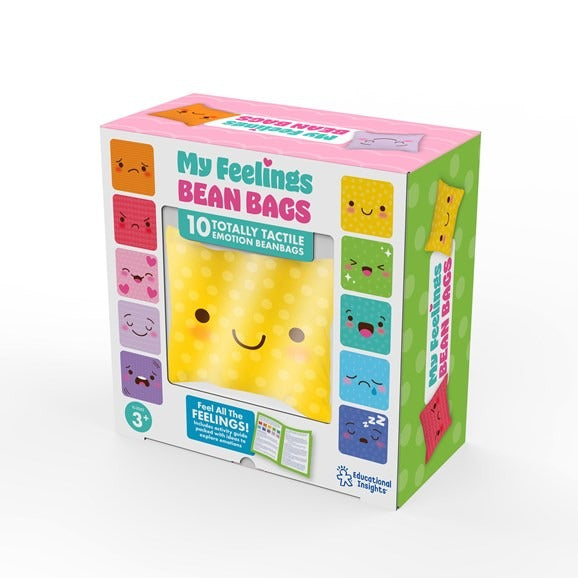 My Feelings Bean Bags, My Feelings Bean Bags, Educational insights My Feelings Bean Bags, Emotional bean bags, Emotion resources,My Feelings Bean Bags, My Feelings Bean Bags,Help young children identify and express their feelings and emotions with this set of 10 tactile bean bags. Each My Feelings Bean Bag features a printed emotion image, including happy, sad, angry, surprised, loved, scared, peaceful, excited, sleepy, and disappointed, in a colour and texture that corresponds uniquely to,MyHelp young chil