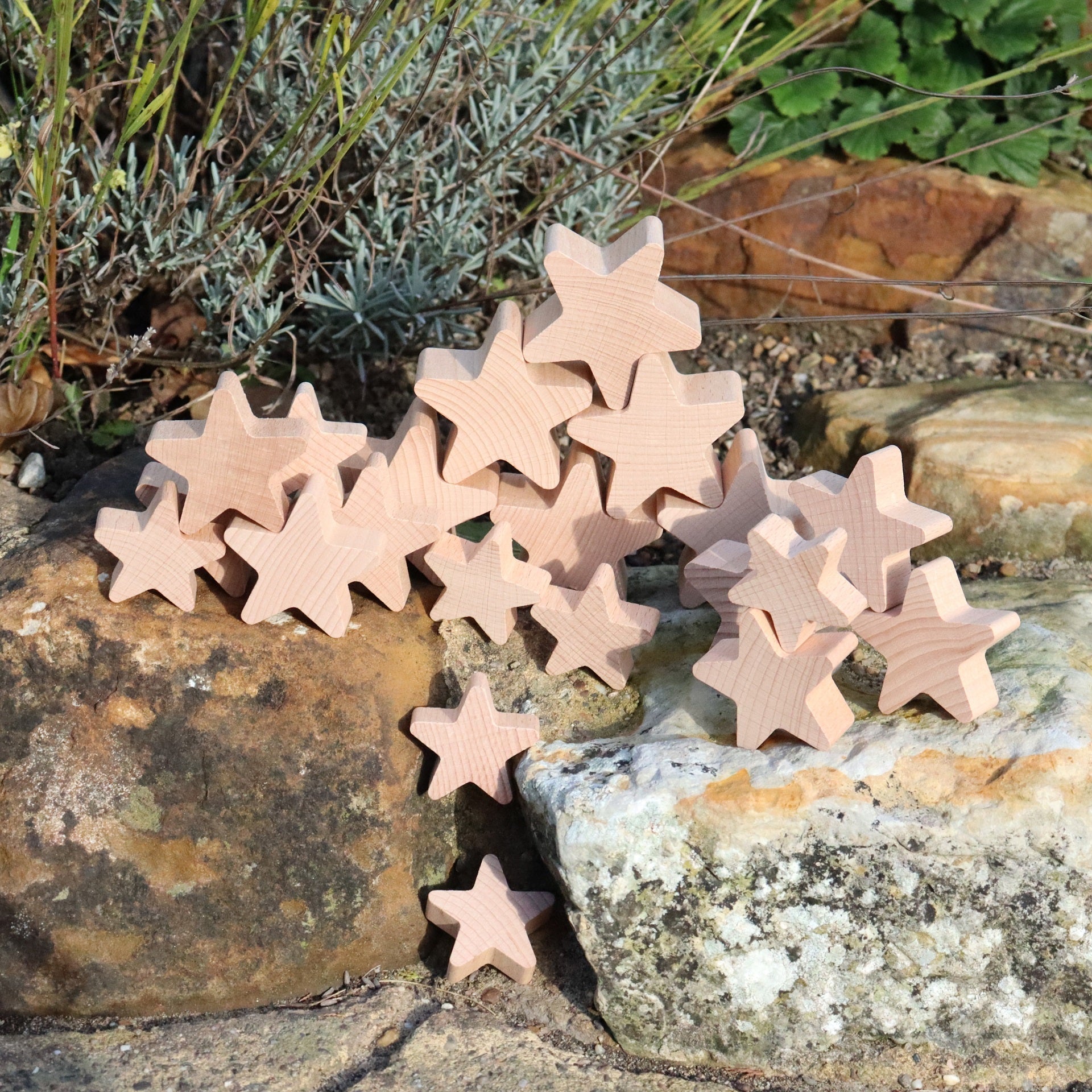 Natural Wooden Stars, Natural Wooden Stars,TickIT Natural Wooden Stars,TickIT Wooden resources, Natural Wooden Stars,Our TickiT® Natural Wooden Stars are made from beautiful smooth solid beechwood with a natural woodgrain finish. An inspiring addition to our heuristic play range. Chunky and tactile, they are easy for small hands to manipulate, stack, count, sequence and explore. These simpleOur TickiT® Natural Wooden Stars are made from beautiful smooth solid beechwood with a natural woodgrain finish. An in