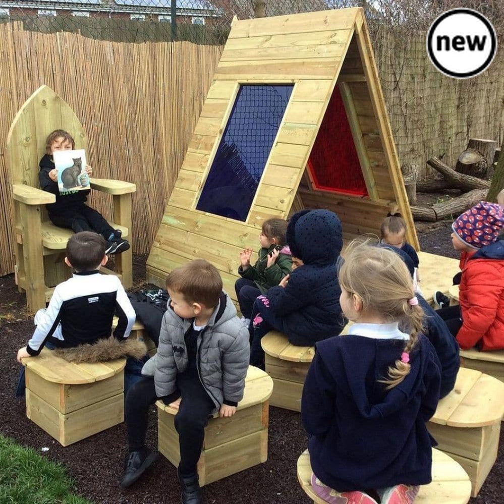 Nature Outdoor Coloured Tepee, Nature Outdoor Coloured Teepee.Outdoor Wooden Teepee,Childrens Playground equipment,school playground equipment,school playground wooden houses, Nature Outdoor Coloured Tepee,The Nature Outdoor Coloured Tepee is a large triangular structure with sensory tones created from coloured lexan panels.The Nature Outdoor Coloured Tepee provides a calming retreat ideal for role play activities, as a cosy reading den or let the children decide how they use the space.Large enough to fit s