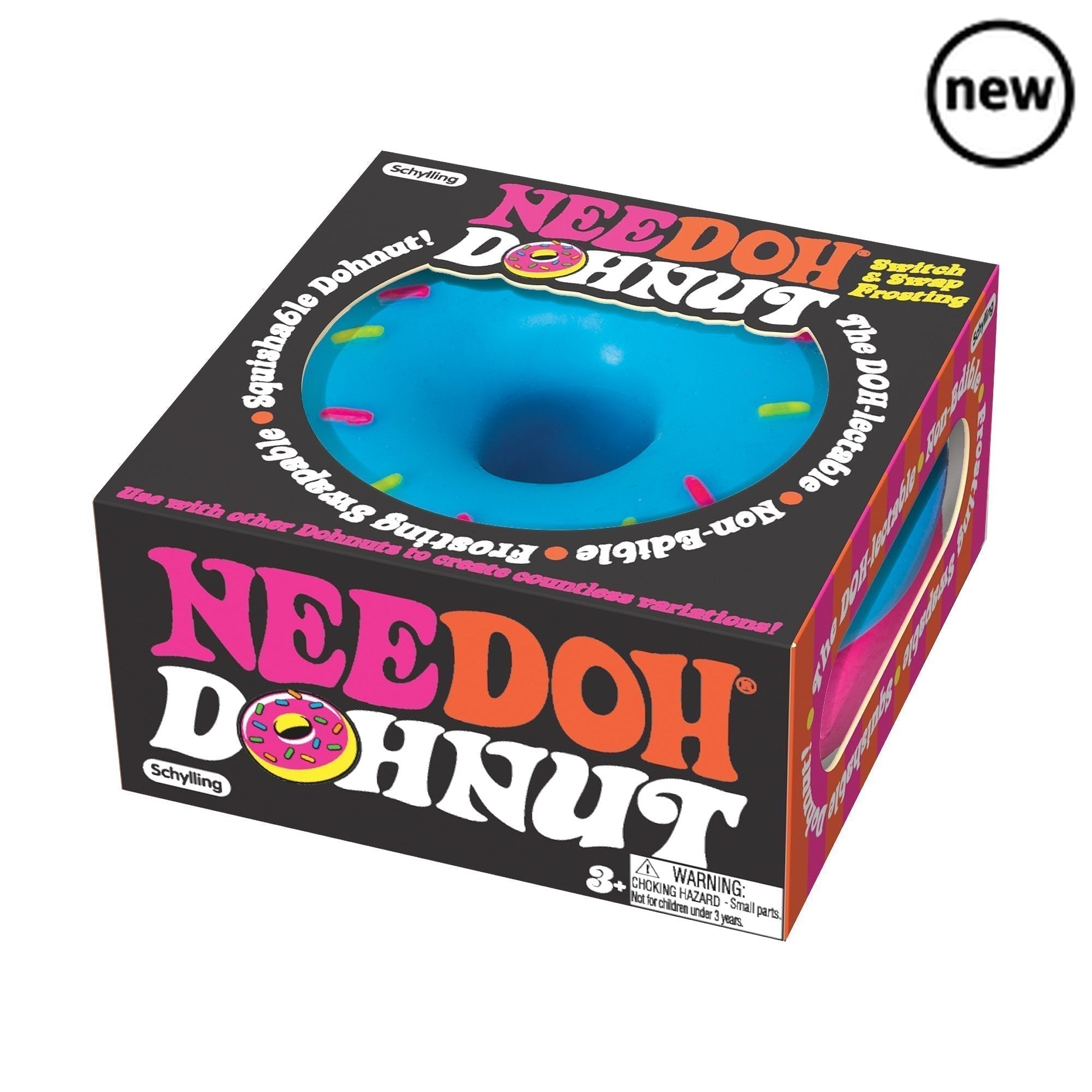 NeeDoh Donut, NeeDoh Donut,NeeDoh Toys,NeeDoh UK,NeeDoh UK Retailer, NeeDoh stress toys, NeeDoh Donut,We ‘donut’ believe how cute this fidget toy is! NeeDoh Dohnuts are super sweet stress balls that almost looks good enough to eat (please note they are not edible). Comes in assorted colours (picked at random). Filled with a non-toxic dough material, squeeze stresses away. With swappable frosting, customise your Dohnut ,NeeDoh DonutWe ‘donut’ believe how cute this fidget toy is! NeeDoh Dohnuts are super swee