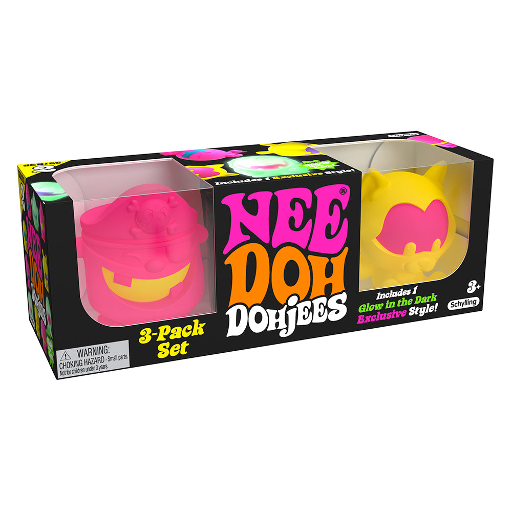 Needoh Dohjee 3 Pack, Needoh Dohjee 3 Pack,NeeDoh Dohjees,NeeDoh Toys,NeeDoh Dohjees.NeeDoh UK,NeeDoh Balls,NeeDoh Fidget Toys, Needoh Dohjee 3 Pack,What’s in the box!? Peek inside and you’ll find a friendly bunch of squishable creatures smuggling a Teenie Nee Doh inside their belly. This NeeDoh Dohjees 3 Pack is a super-fun fidget toy and anxiety reliever. The Dohjee Characters could include a playful puppy, honking hippo, cute cat or some menacing monsters! Every,NeedohWhat’s in the box!? Peek inside and 