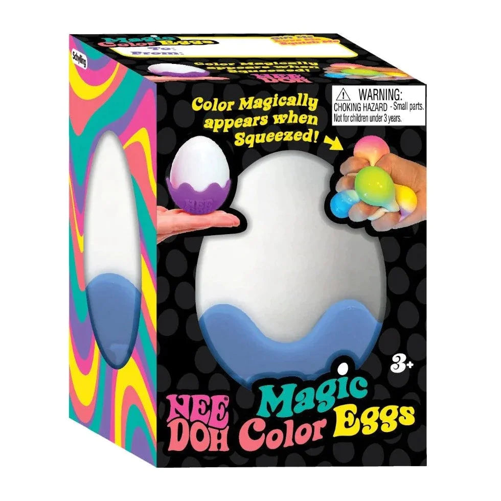 Needoh Magic Colour Egg, , Needoh Magic Colour Egg,Squeeze the NeeDoh Magic Colour Egg and wait for the surprise! These egg-citing squishy toys feature a funky marble-like rainbow effect when squeezed, and come in a coloured eggshell base which can be removed. Available in 3 assorted eggshell colours (1 chosen at random). NeeDoh fidget toys have become a social media s,Needoh Magic Colour EggSqueeze the NeeDoh Magic Colour Egg and wait for the surprise! These egg-citing squishy toys feature a funky marble-l