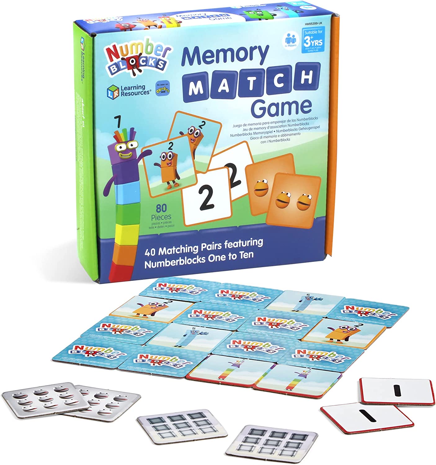 Numberblocks Memory Match Game, Numberblocks Memory Match Game,Learning Resources,Numberblocks Memory Match Game,Hand2mind toy, Numberblocks Memory Match Game,The Numberblocks Memory Match Game is a fun, educational game designed for young children to build essential memory and matching skills. Inspired by the popular CBeebies series, this game engages children with beloved Numberblocks characters while helping them develop number recognition, memory, and concentration.The Numberblocks Memory Match Game is 