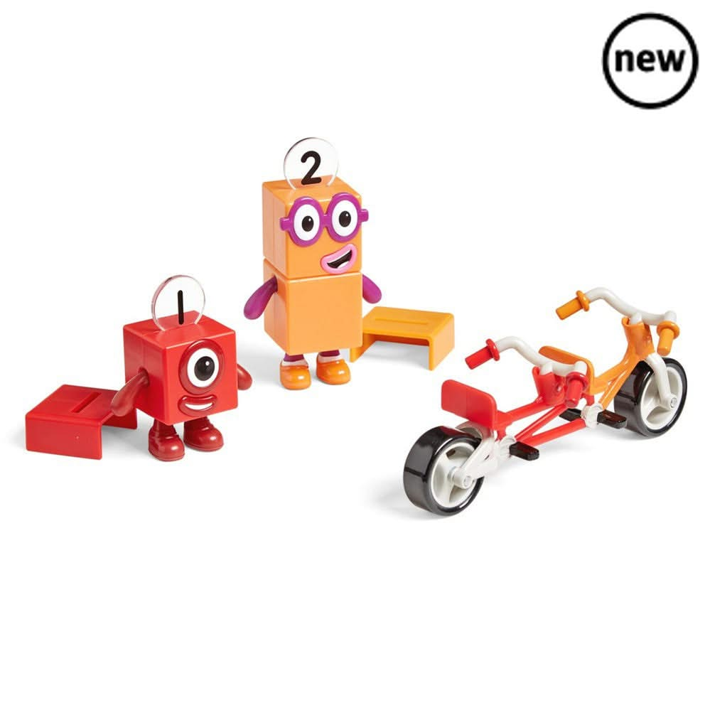 Numberblocks One and Two Bike Adventure, Numberblocks One and Two Bike Adventure,Learning Resources Numberblocks figures,Numberblocks toys,Numerblocks resources, Numberblocks One and Two Bike Adventure,Children will love playing with the adorable Numberblocks One and Two collectible figures as they pop on their helmets and place them on the Numberblocks tandem bike to ride off on a Numberblocks bike adventure. Numberblocks One and Two have true-to-character features children know and love from the CBeebiesC