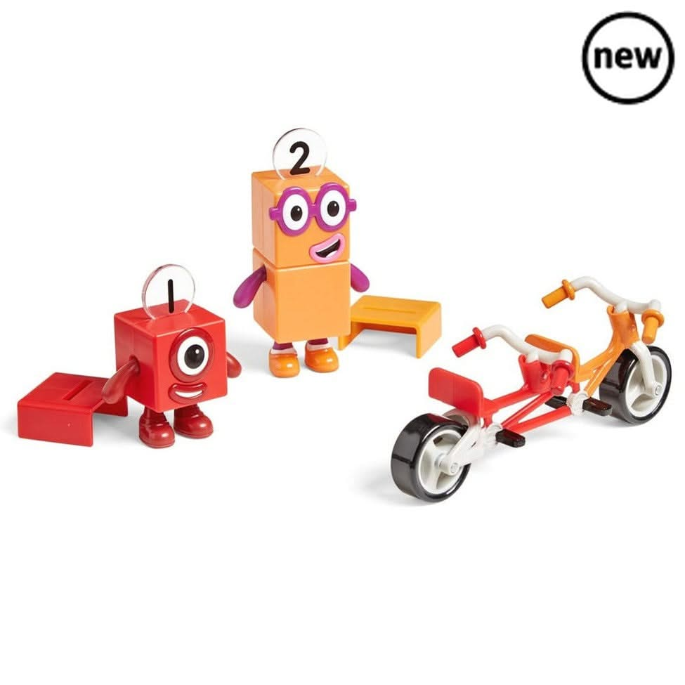 Numberblocks One and Two Bike Adventure, Numberblocks One and Two Bike Adventure,Learning Resources Numberblocks figures,Numberblocks toys,Numerblocks resources, Numberblocks One and Two Bike Adventure,Children will love playing with the adorable Numberblocks One and Two collectible figures as they pop on their helmets and place them on the Numberblocks tandem bike to ride off on a Numberblocks bike adventure. Numberblocks One and Two have true-to-character features children know and love from the CBeebiesC