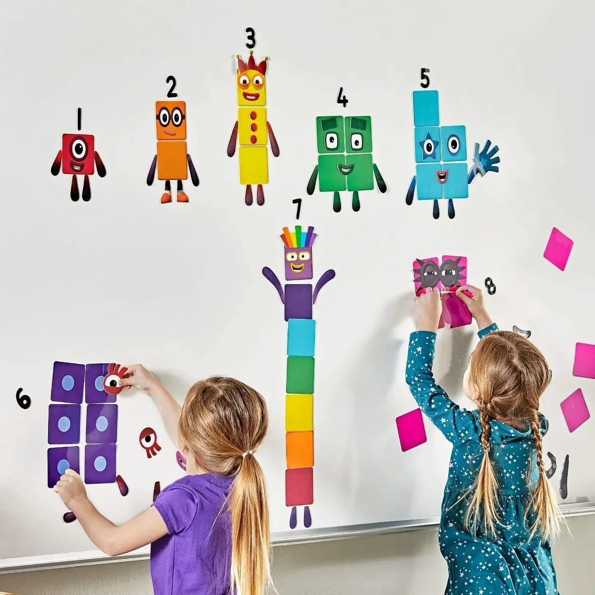 Numberblocks Reusable Clings, Numberblocks Reusable Clings,Numberblocks toys, Number blocks toy resources, Numberblocks Reusable Clings,Numberblocks Reusable Clings – Bring the Number Magic to Life Introduce young learners to the magical world of numbers with the Numberblocks Reusable Clings. Perfect for interactive learning, this set lets children recreate their favourite Numberblocks characters from 1 to 10 on smooth surfaces such as windows,Numberblocks Reusable Clings – Bring the Number Magic to Life In