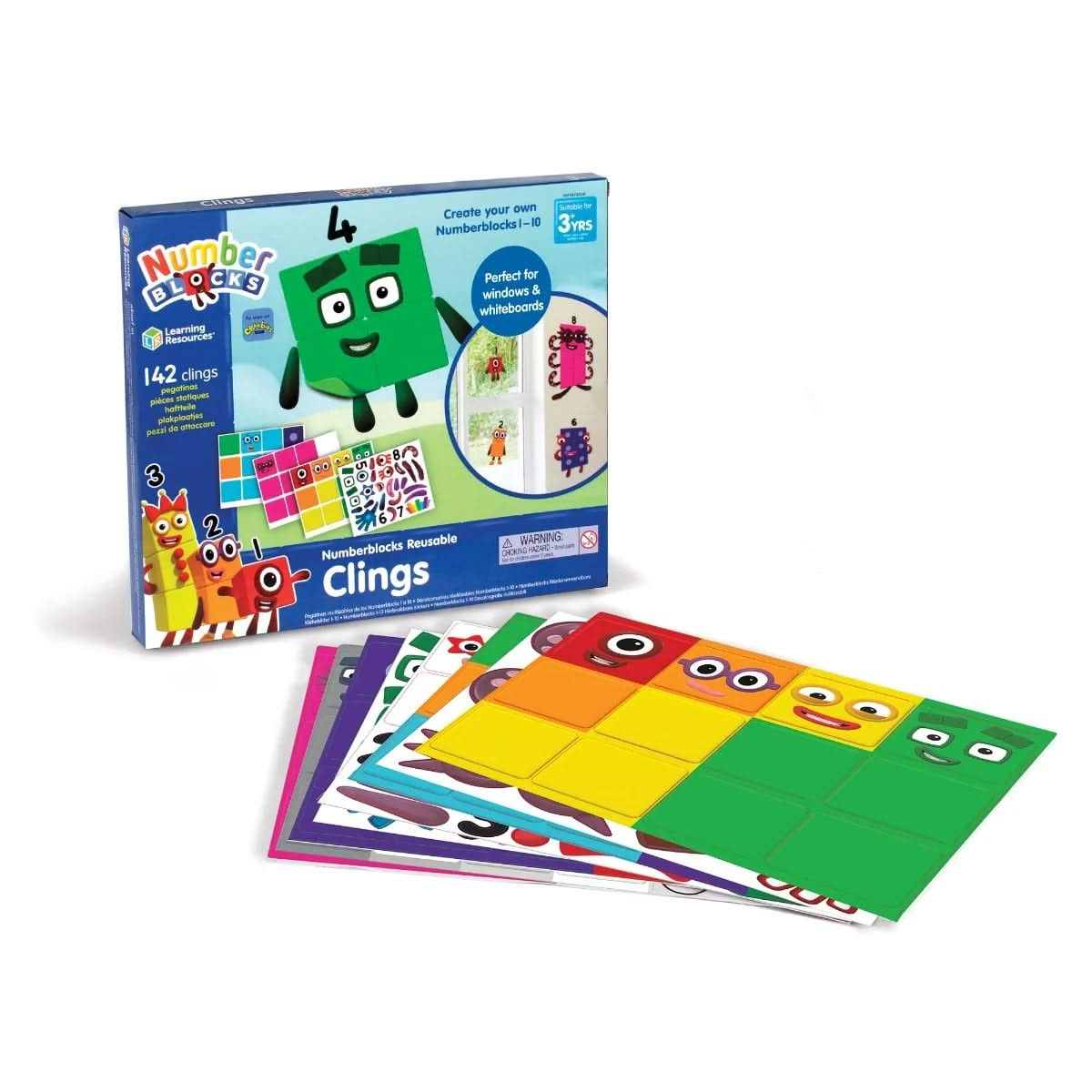 Numberblocks Reusable Clings, Numberblocks Reusable Clings,Numberblocks toys, Number blocks toy resources, Numberblocks Reusable Clings,Numberblocks Reusable Clings – Bring the Number Magic to Life Introduce young learners to the magical world of numbers with the Numberblocks Reusable Clings. Perfect for interactive learning, this set lets children recreate their favourite Numberblocks characters from 1 to 10 on smooth surfaces such as windows,Numberblocks Reusable Clings – Bring the Number Magic to Life In