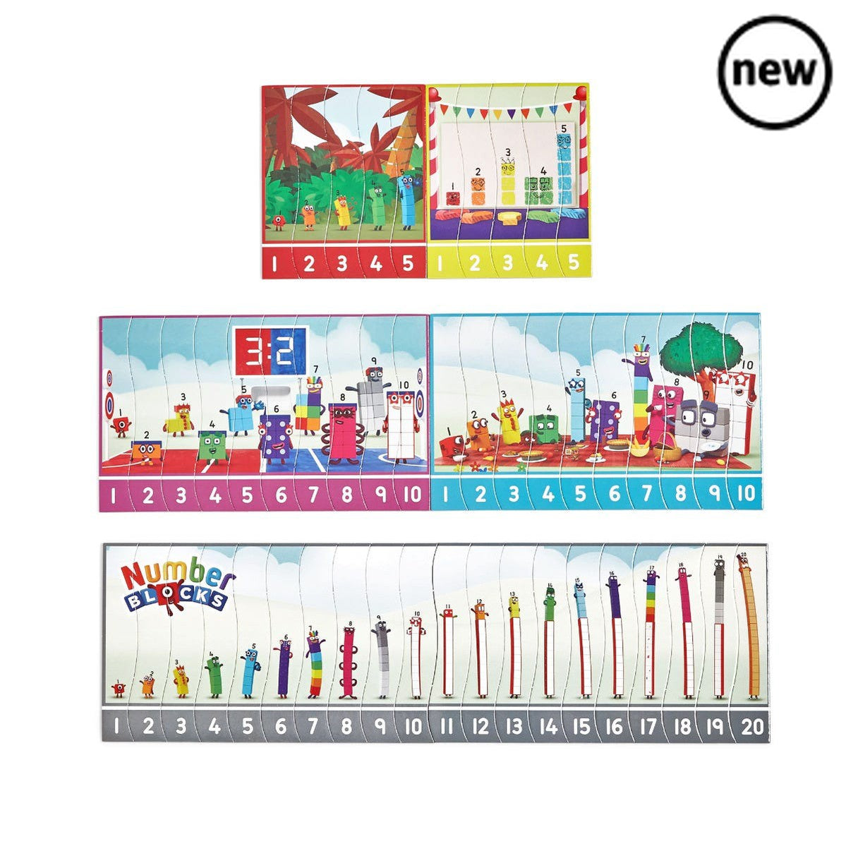 Numberblocks Sequencing Puzzle Set, Numberblocks Sequencing Puzzle Set,Numberblocks toys,Numerblocks resources,Numberblocks toys,Numerblocks resources, Numberblocks Sequencing Puzzle Set,Count on the Numberblocks One to Twenty to help little ones learn how to sequence numbers in the right order. There are 10 double-sided Numberblocks jigsaw puzzles featuring the friendly Numberblocks One to Twenty. There are 4 each for 1–5 and 1–10, and 2 forCount on the Numberblocks One to Twenty to help little ones learn 