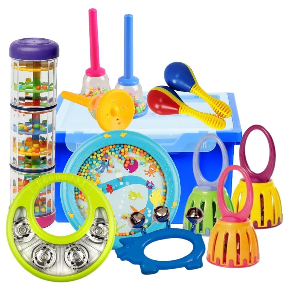 Nursery Percussion Starter Kit, Nursery Percussion Starter Kit,Early years music set,early years musical equipment,baby musical toys,baby music games,toddler musical toys and instruments, Nursery Percussion Starter Kit,This colourful Nursery Percussion Starter Kit pack of musical instruments and sound makers is specially selected for younger children and is ideal for baby music classes and EYFS settings.The Nursery Percussion Starter Kit provides a wonderful entry into the world of sound,Children will love 