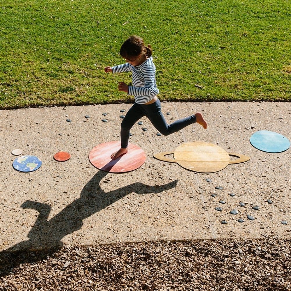 Our Solar System Mats, Our Solar System Mats,balancing game,balance games and toys,special needs balance therapy, Our Solar System Mats,Solar System Mats – Explore the Cosmos from Your Backyard Take your child on a thrilling adventure through the solar system without ever leaving home! Our Solar System Mats set is designed to bring the wonders of outer space to life with engaging and interactive learning through play. Featuring the Sun, Moon, and all e,OurSolar System Mats – Explore the Cosmos from Your Bac