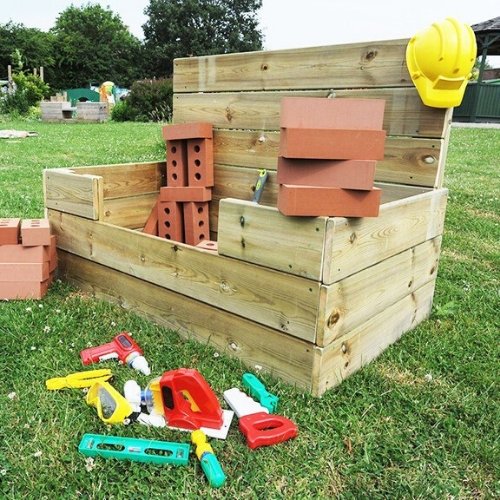 Outdoor Construction Box, Outdoor Construction Box,Outdoor nursery play equipment,outdoor nursery early years wooden play equipment,early years direct wooden resources, Outdoor Construction Box,Encourage imaginative play with the Construction Box’s unique tall backboard and open design. Without a base and a light frame, the Construction Box is easily moved by two people. Create your own builders yard, and when not in use you can use it to tidy all of the play equipment away in to one neat area. Ideal for pr