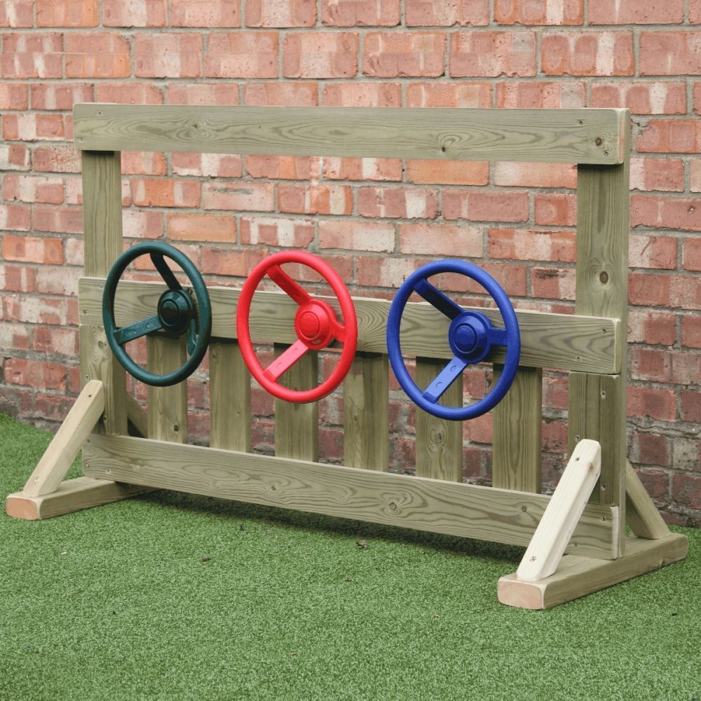 Outdoor Racing Panel, Outdoor Racing Panel,Outdoor school equipment, outdoor role play resources, Outdoor wooden school play equipment, School playground equipment, Outdoor Racing Panel,The Outdoor Racing Panel is a simple and imaginative product that will attract all of the children. Whether they like cars, things that turn and spin, or want to play shop keeper behind the window. Add additional panels and some seats to create your very own school bus! This is a great way to not only encourage imagina,Outdo