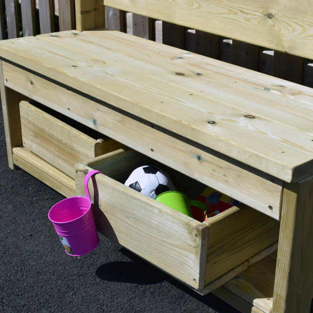 Outdoor Storage Buddy Bench, Outdoor Storage Buddy Bench,Outdoor school seating,playground seating,playground equipment, Outdoor Storage Buddy Bench,Introducing the Outdoor Storage Buddy Bench, a versatile and essential addition to any playground. This bench offers a perfect combination of seating comfort and ample storage space for trays, boxes, or crates. Designed with children in mind, it grants them easy access to all their playground essentials conveniently lo,Outdoor Storage BuddyIntroducing the Outdo