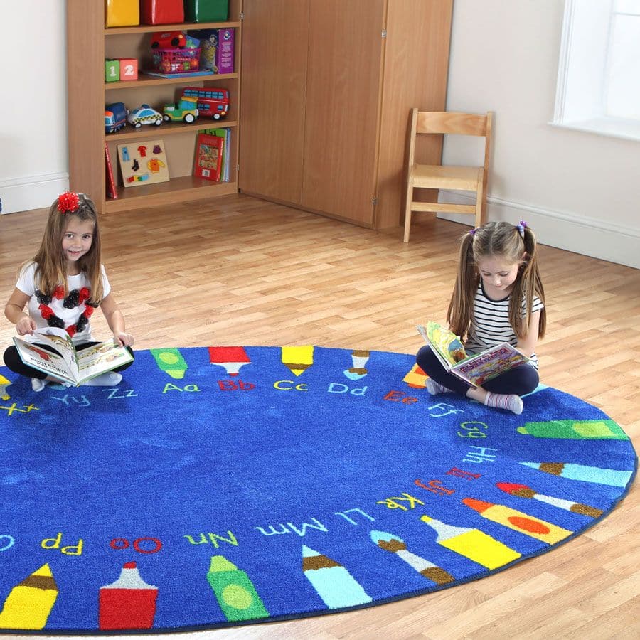 Oval Pencils Alphabet Carpet, Oval Pencils Alphabet Carpet,school carpet and rugs,childrens learning rugs,childrens learning carpets, Oval Pencils Alphabet Carpet,This highly visual, Oval Pencils Alphabet Carpet combines learning the letters of the alphabet and colour recognition. An essential when teaching literacy, introducing letter formation and testing children's ability to recognise the difference between capital and lower case letters. The Oval Pencils Alphabet Carpet isThis highly visual, Oval Penci