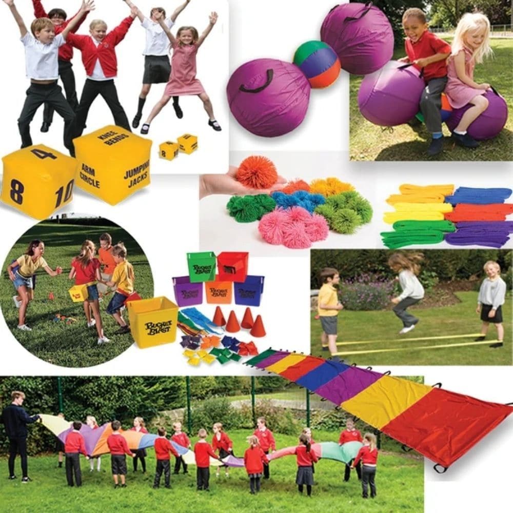 PE in the playground kit, PE in the playground kit,Playground & Sport Value Packs,PE & School Sports Equipment, PE in the playground kit,Introducing the ultimate PE in the playground kit designed to help children develop their agility, balance, and coordination while having fun with their friends. Our carefully selected equipment is perfect for getting children active and engaged in physical activities that promote communication, collaboration, and heal,PEIntroducing the ultimate PE in the playground kit de