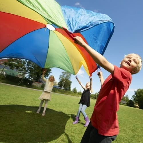 Parachute Games 7 metres, Parachute Games 7 metres,parachute games,special needs parachute,sensory parachute,parachute games cheap,sensory games parachute, Parachute Games 7 metres,Parachute play is a novel and fun way of encouraging new skills and development. This 7 Metre Parachute is colourful and sometimes calming, it can create soft, whispering sounds, or loud rippling noises, depending on how quickly it is moved. Working together encourages co-operation, trust, communication and socialParachute play i