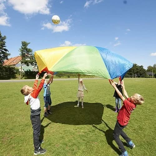 Parachute games 1.75 metre, Parachute games 1.75 metre, special needs parachute games, special needs parachute games, special needs parachute games, school parachute games, Parachute games 1.75 metre,Parachute play is a novel and fun way of encouraging new skills and development. Playing with the parachute provides exercise for the whole body – for everyone! A wonderful way of developing basic physical coordination. Inspires many types of activities for groups of children or grown-ups. Made of colourful,Par