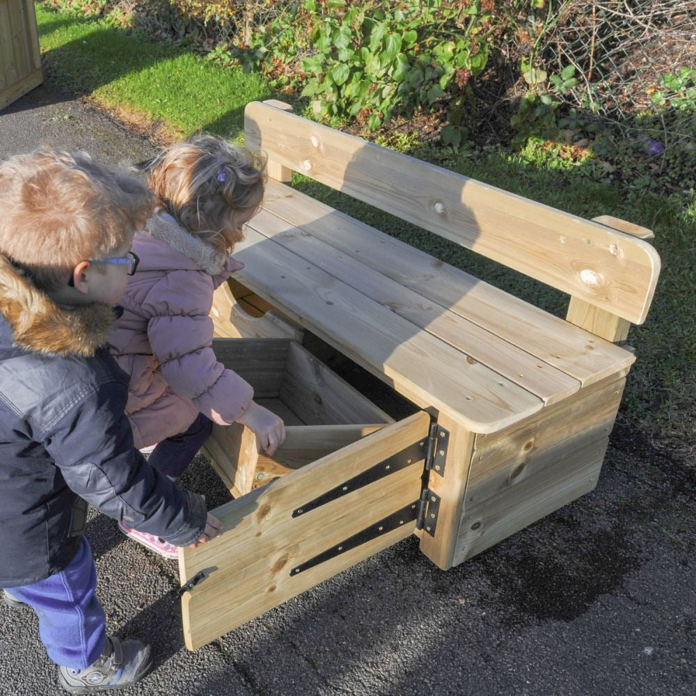 Play Away Storage Bench, Play Away Storage Bench,BITSBENCH,Chalkboard Stretch Bench,Playground equipment,playground benches,playground blackboard,playground mark making, Play Away Storage Bench,We love dual functioning products and this Play Away Storage Bench fits the bill, doubling up seating and storage in one handy bench. Children will love sitting with their friends during play time, with the option of taking out a toy from the storage underneath and interacting with each other. This Play Away Storage 