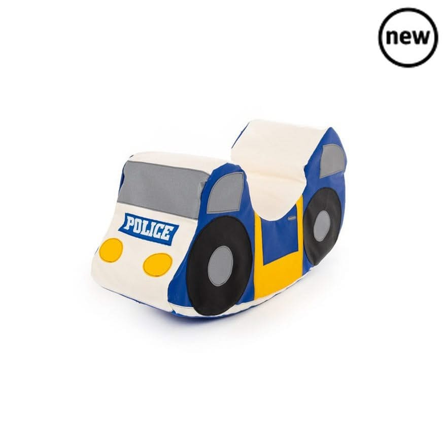 Police Rocker, Police Rocker,soft play Rocker,EYFS Rocker. Toddler Rocker, Soft play rocker. Children's soft play, toddler soft play, Police Rocker,Ignite your little one’s imagination and foster active play with the Police Car Rocker – the perfect addition to any nursery or play area! Dynamic Design Crafted meticulously to resemble a vibrant police car, this rocker is designed to provide children with a realistic role-play experience. The design is thoughtful, en,Police RockerIgnite your little one’s imagi