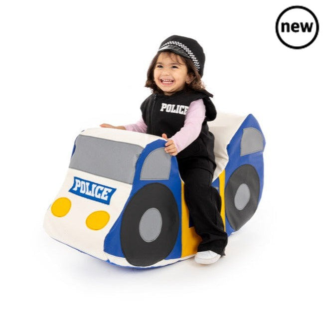 Police Rocker, Police Rocker,soft play Rocker,EYFS Rocker. Toddler Rocker, Soft play rocker. Children's soft play, toddler soft play, Police Rocker,Ignite your little one’s imagination and foster active play with the Police Car Rocker – the perfect addition to any nursery or play area! Dynamic Design Crafted meticulously to resemble a vibrant police car, this rocker is designed to provide children with a realistic role-play experience. The design is thoughtful, en,Police RockerIgnite your little one’s imagi