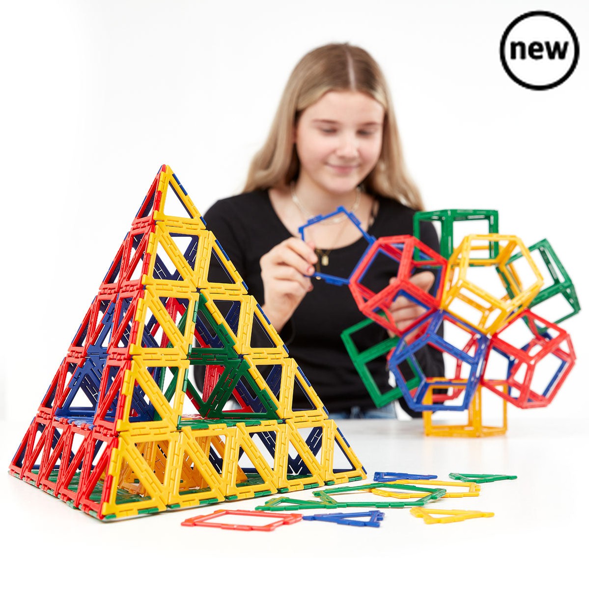 Polydron Frameworks Basic Set 280 Pieces, Polydron Frameworks Basic Set 280 Pieces,Polydron Resources,Polydron construction toys,Polydron Frameworks Basic Set 280 Pieces, Polydron Frameworks Basic Set 280 Pieces,Introduce young learners to the world of geometry and spatial reasoning with the Polydron Frameworks Basic Set. Designed specifically for smaller groups of children, this set allows for hands-on exploration of the three main shapes: triangles, squares, and pentagons.Containing a total of 280 pieces,