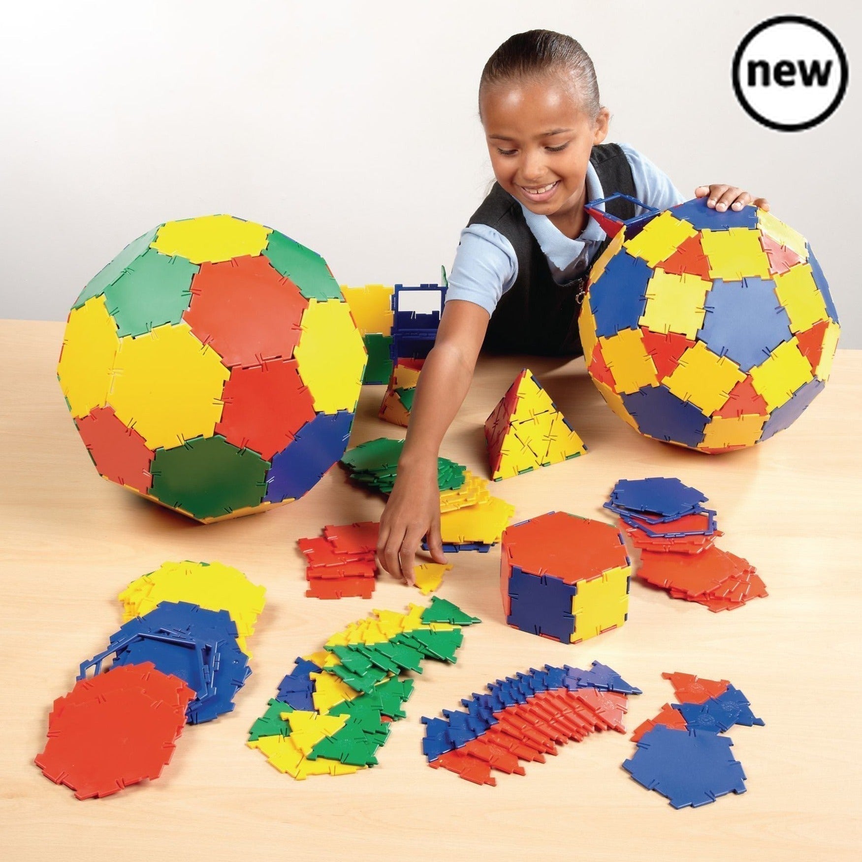 Polydron School Geometry Set, Polydron School Geometry Set,Polydron Resources,Polydron construction toys,Polydron, Polydron School Geometry Set – The Ultimate Classroom Resource for Geometry Learning The Polydron School Geometry Set is a comprehensive and versatile educational tool, designed to make shape, space, and mathematical concepts accessible and engaging for primary school students. With over 400 interlocking pieces, this set provides hands-on learning opportunities for exploring 2D and 3D geometry,